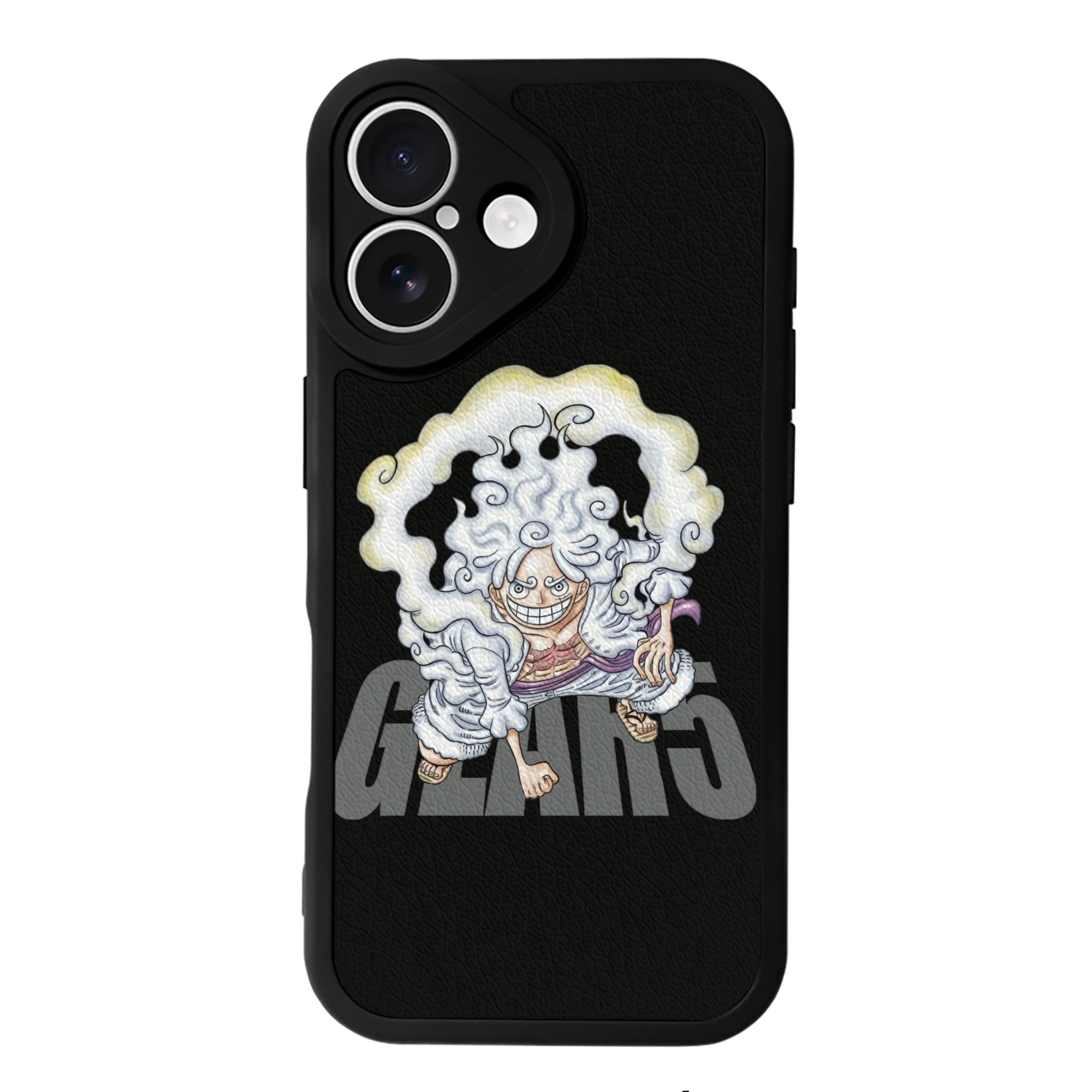 （画像用） ワンピース モンキー・D・ルフィ ONE PIECE Monkey D. Luffy 【iPhone 16シリーズ対応】シリコンスマホケース（レザー調） 材質：シリコン
